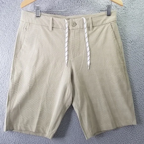 Hang Ten Shorts Hang Ten Hybrid Shorts Adult Size 34 Khaki